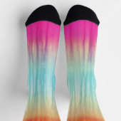 Abstraktes mehrfarbiges Muster Socken (Oben)