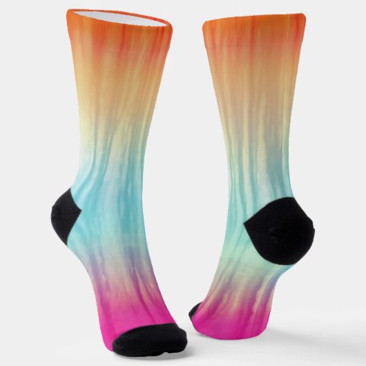Abstraktes mehrfarbiges Muster Socken (Gewinkelt)