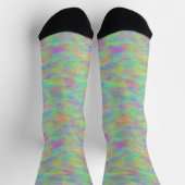 Abstraktes mehrfarbiges Muster Socken (Oben)