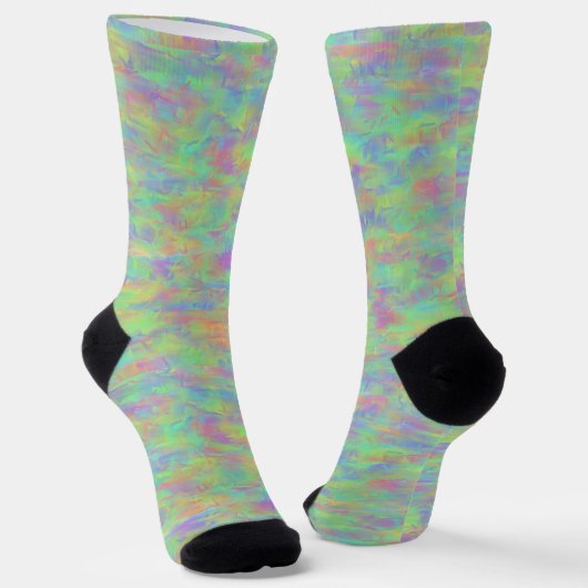 Abstraktes mehrfarbiges Muster Socken (Gewinkelt)