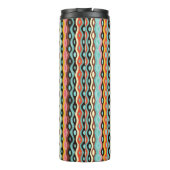 Abstraktes mehrfarbiges Muster Thermosbecher (Rückseite)