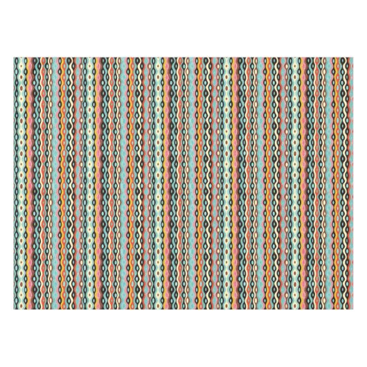Abstraktes mehrfarbiges Muster Tischdecke (Vorderseite (Horizontal))