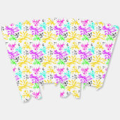 Abstraktes mehrfarbiges Neonmuster Geschenkschachtel (Ungeklappt)