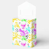 Abstraktes mehrfarbiges Neonmuster Geschenkschachtel (Geöffnet)