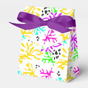 Abstraktes mehrfarbiges Neonmuster Geschenkschachtel