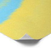 abstraktes mehrfarbiges Ölgemälde Poster (Ecke)