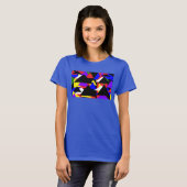 Abstraktes mehrfarbiges Shirt (Vorne ganz)
