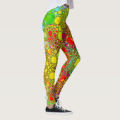 Abstraktes mehrfarbiges Splash-Design Leggings (Rechts)