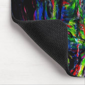 Abstraktes Menschenöl auf Leinwand Mousepad (Ecke)