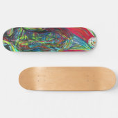Abstraktes Menschenöl auf Leinwand Skateboard (Horizontal)