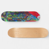 Abstraktes Menschenöl auf Leinwand Skateboard (Horizontal)