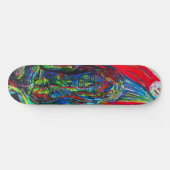 Abstraktes Menschenöl auf Leinwand Skateboard (Horizontal)