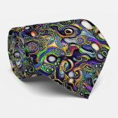 Abstraktes Menschenportrait Krawatte (Gerollt)