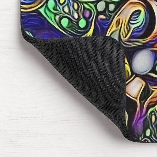 Abstraktes Menschenportrait Mousepad (Ecke)