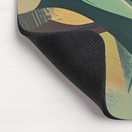 Abstraktes Menschenportrait Mousepad (Ecke)