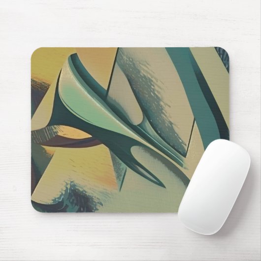 Abstraktes Menschenportrait Mousepad (Mit Mouse)