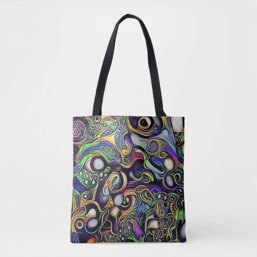 Abstraktes Menschenportrait Tasche (Vorderseite)