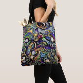 Abstraktes Menschenportrait Tasche (Von Nahem)