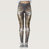 abstraktes Metalldesign Leggings (Vorderseite)