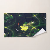 Abstraktes metallisches Blatt mit blinkenden Spure Badhandtuch Set (Handtuch)