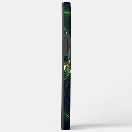 Abstraktes metallisches Blatt mit blinkenden Spure Case-Mate iPhone Hülle (Rückseite / Rechts)