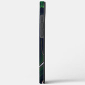 Abstraktes metallisches Blatt mit blinkenden Spure Case-Mate iPhone Hülle (Rückseite / Links)