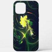 Abstraktes metallisches Blatt mit blinkenden Spure Case-Mate iPhone Hülle (Rückseite)