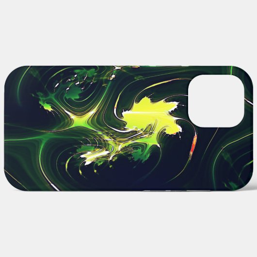 Abstraktes metallisches Blatt mit blinkenden Spure Case-Mate iPhone Hülle (Rückseite (Horizontal))