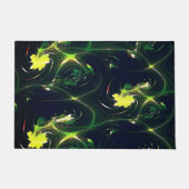 Abstraktes metallisches Blatt mit blinkenden Spure Fußmatte (Vorderseite)