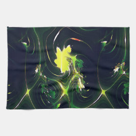 Abstraktes metallisches Blatt mit blinkenden Spure Geschirrtuch