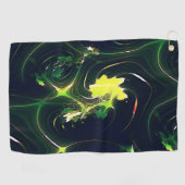 Abstraktes metallisches Blatt mit blinkenden Spure Golfhandtuch (Horizontal)