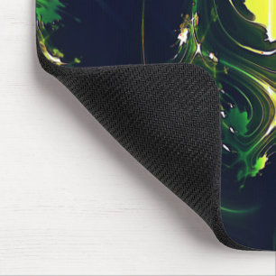 Abstraktes metallisches Blatt mit blinkenden Spure Mousepad