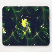 Abstraktes metallisches Blatt mit blinkenden Spure Mousepad (Vorne)