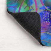 Abstraktes metallisches Blätter Mousepad (Ecke)