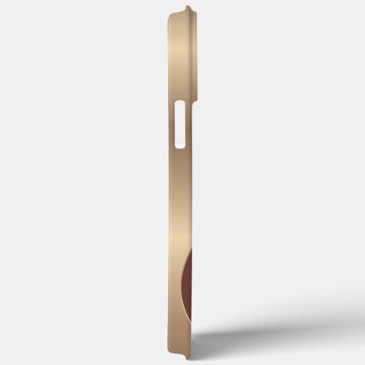 Abstraktes metallisches Muster mit Monogramm Case-Mate iPhone Hülle (Rückseite / Rechts)