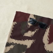 Abstraktes militärisches Muster Strandtuch (Beispiel)