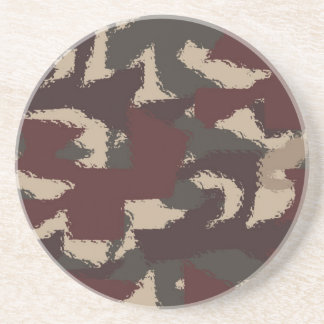 Abstraktes militärisches Muster Untersetzer