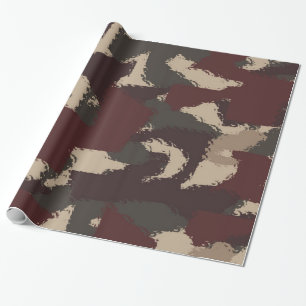 Abstraktes militärisches Tarnmuster Geschenkpapier