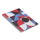 Abstraktes, minimales, geometrisches nahtloses Mus Notizblock (Rechte Seite)