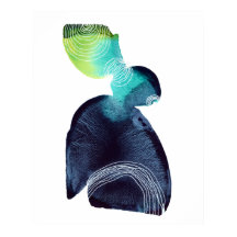 Abstraktes Minimalistisches Aquarellmalungspapier