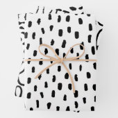 Abstraktes Minimalistisches Entwurfsmuster-Papier Geschenkpapier Set (Beispiel)