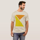 Abstraktes Minimalistisches geometrisches Design T-Shirt (Vorne ganz)