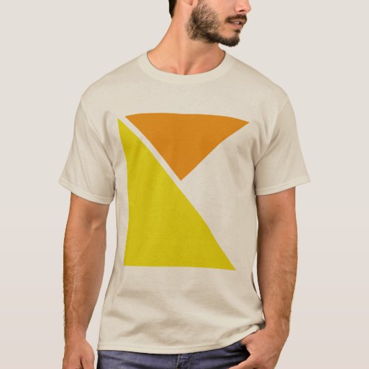 Abstraktes Minimalistisches geometrisches Design T-Shirt (Vorderseite)