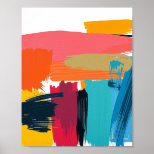 Abstraktes minimalistisches Linienkunst-Druckwerk Poster