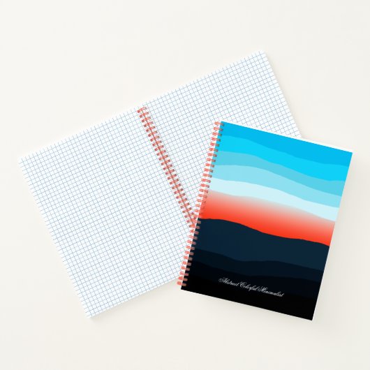 Abstraktes Minimalistisches SpiralNotebook Notizblock (Innenseite)
