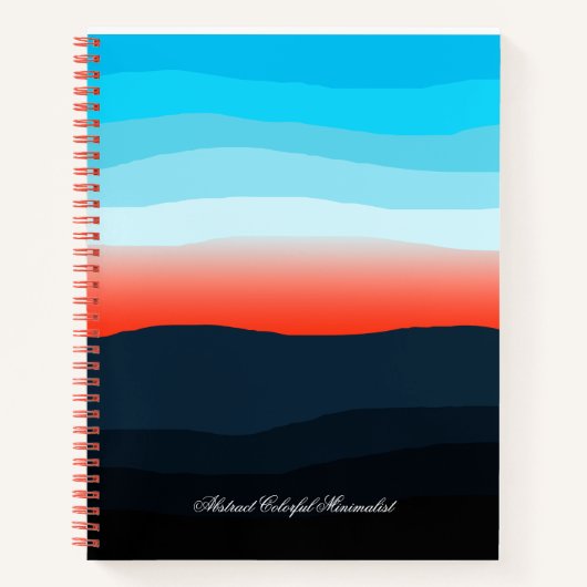 Abstraktes Minimalistisches SpiralNotebook Notizblock (Vorderseite)