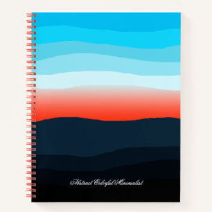 Abstraktes Minimalistisches SpiralNotebook Notizblock