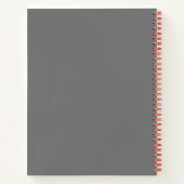 Abstraktes Minimalistisches SpiralNotebook Notizblock (Rückseite)