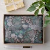 Abstraktes Minze Grün Fraktal 35 Hintergrund Seidenpapier (Geschenk)