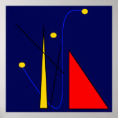 Abstraktes Miro Inspiriert Poster (Vorne)